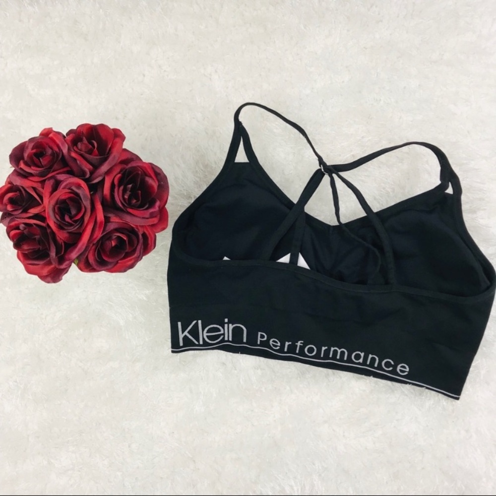 NWT Calvin Klein Strappy Racerback Sports Bra L - Picture 5 of 7